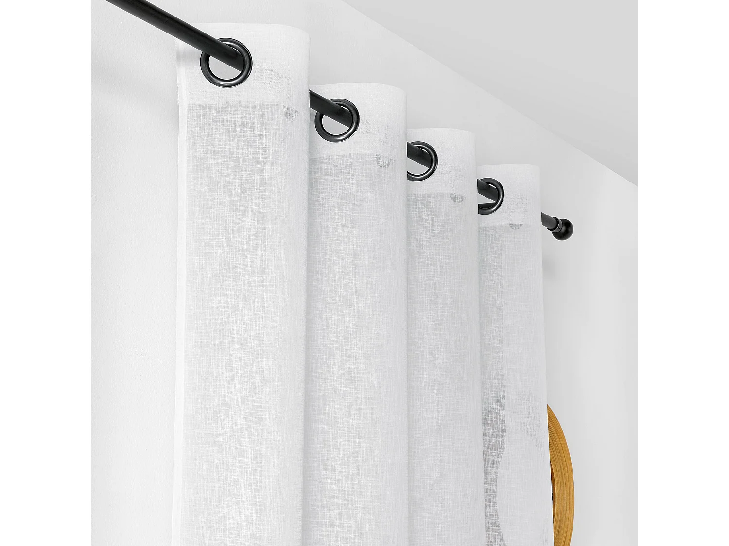 Voilage effet rustique