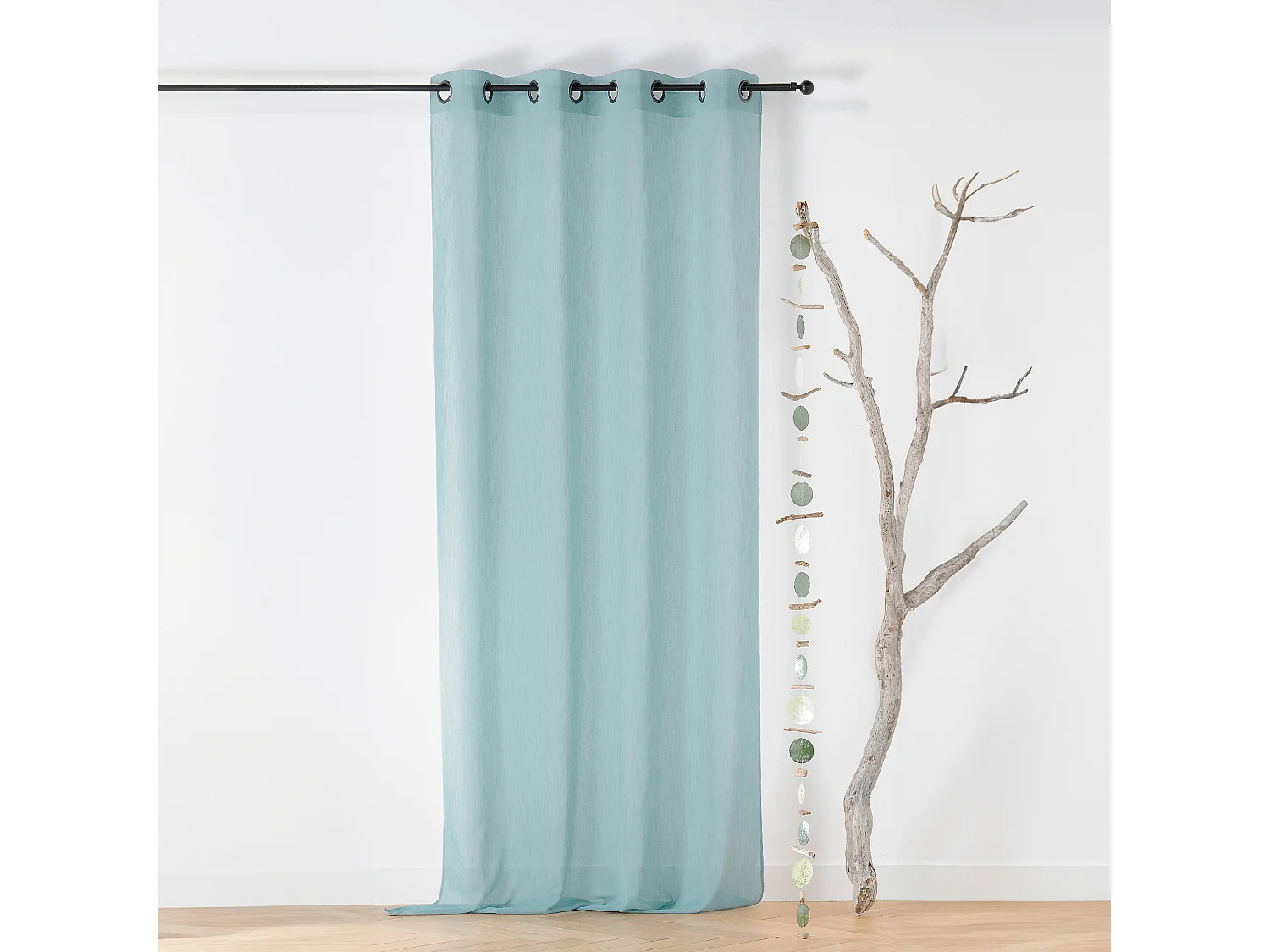 Voilage à Oeillets en Tissu Recyclé