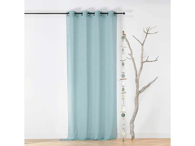 Vorhang mit Ösen aus recyceltem Stoff