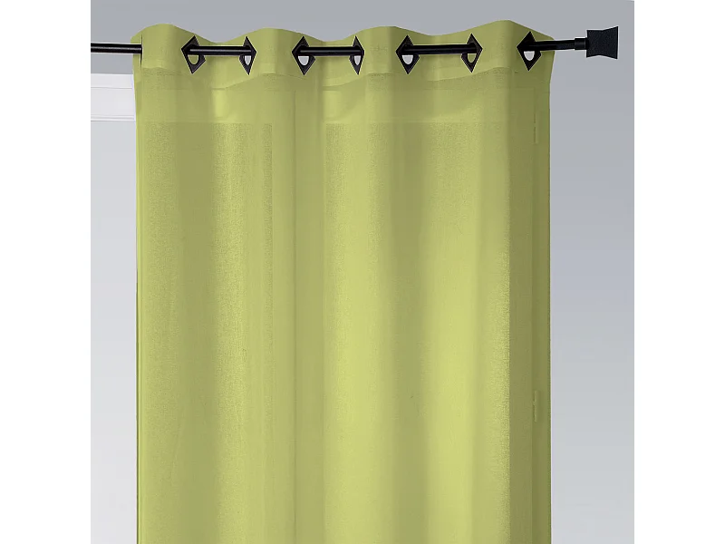 Cortina Estameña Ligera Lisa Ollaos Cuadrados