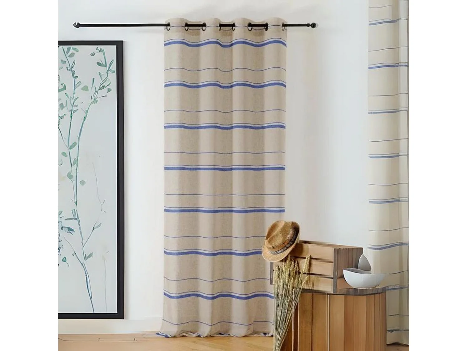 Cortinas transparentes con el espíritu del lino de antaño