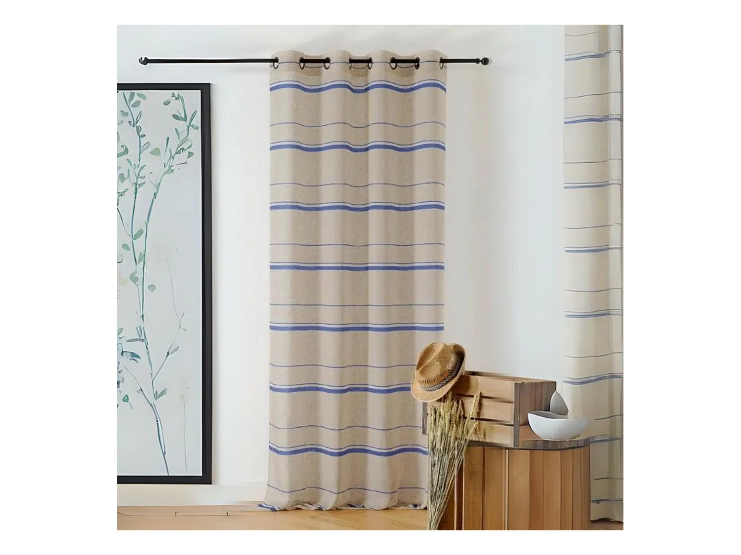Voilage tamisant esprit linge d'antan