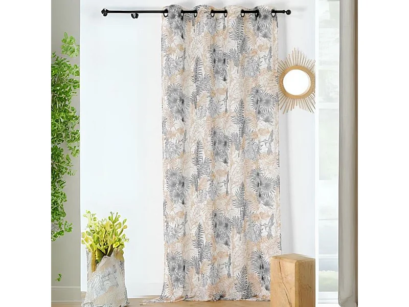 Visillo tamizado con estilo exótico