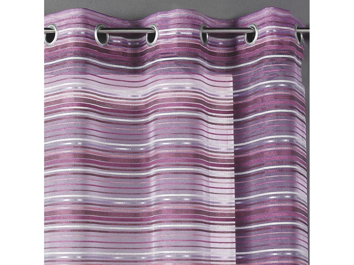 Visillo Organza Rayas chenilla horizontales