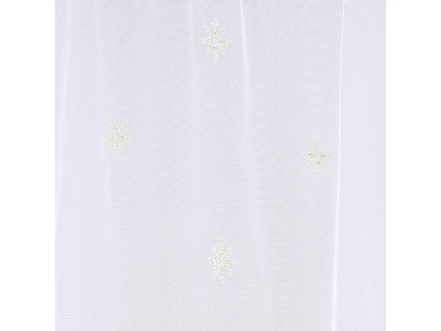 Paire de petits voilages motif flocons