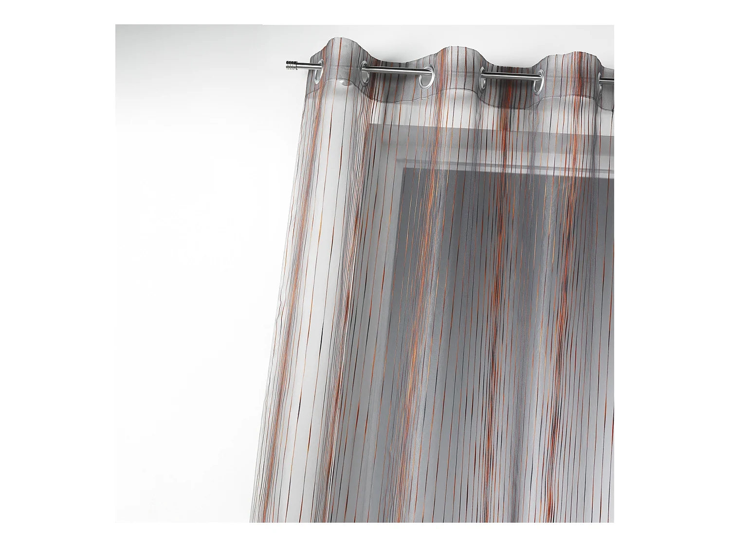 Voilage en organza multicolore tissé
