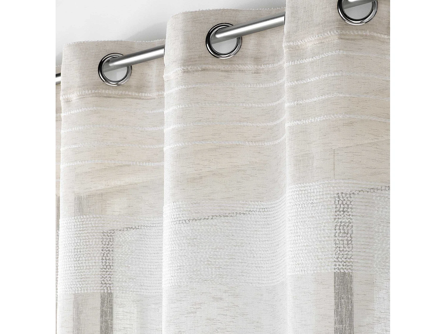 Rideau Voilage à Œillets "Janice" 140x240cm Lin