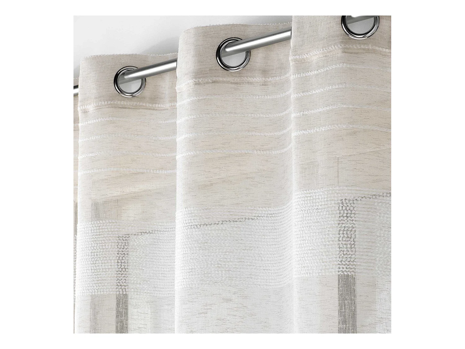 Vorhang mit gewebtem Leinen-Effekt