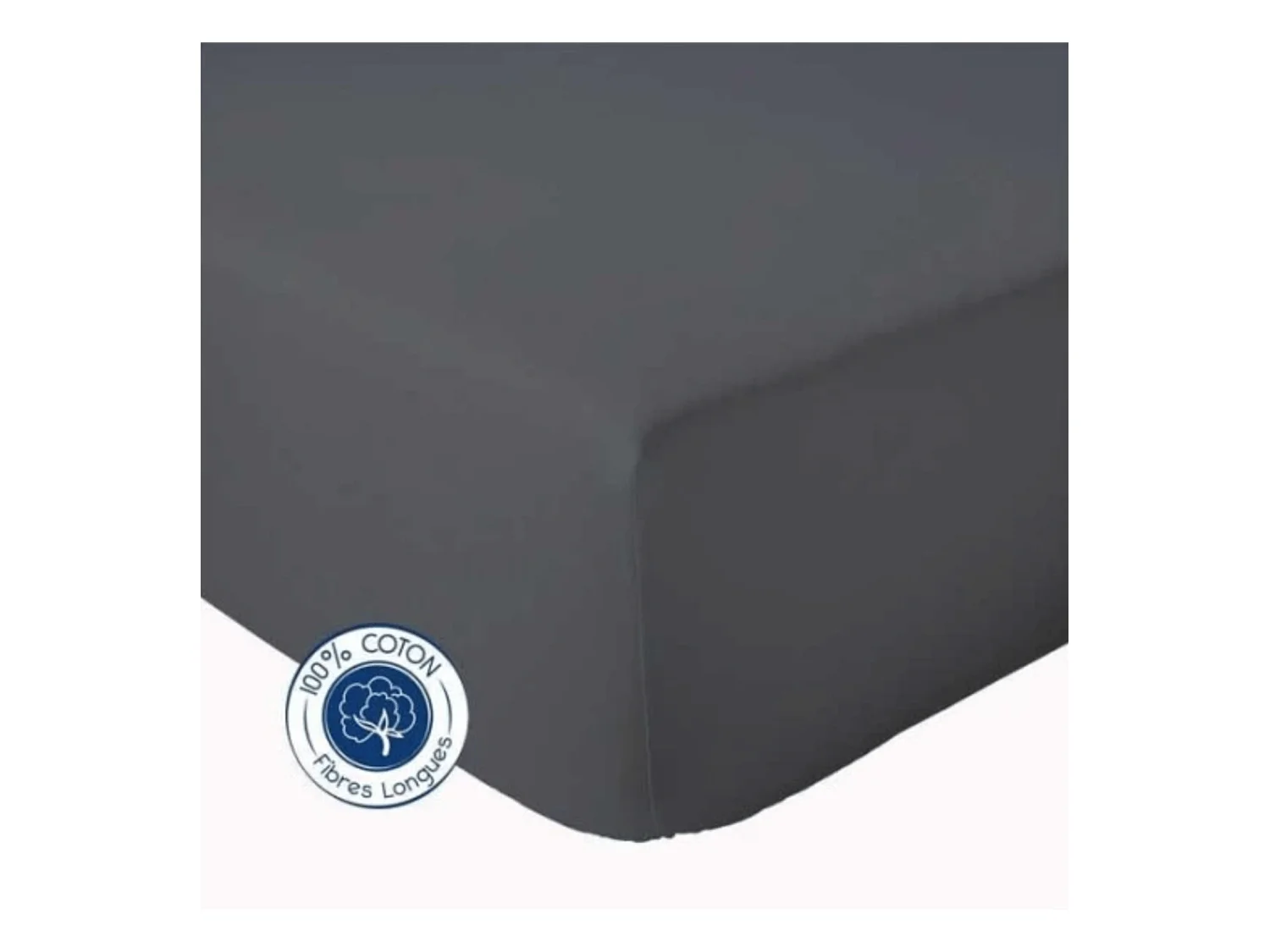 Drap Housse coton bonnet 23 cm fabriqué en France