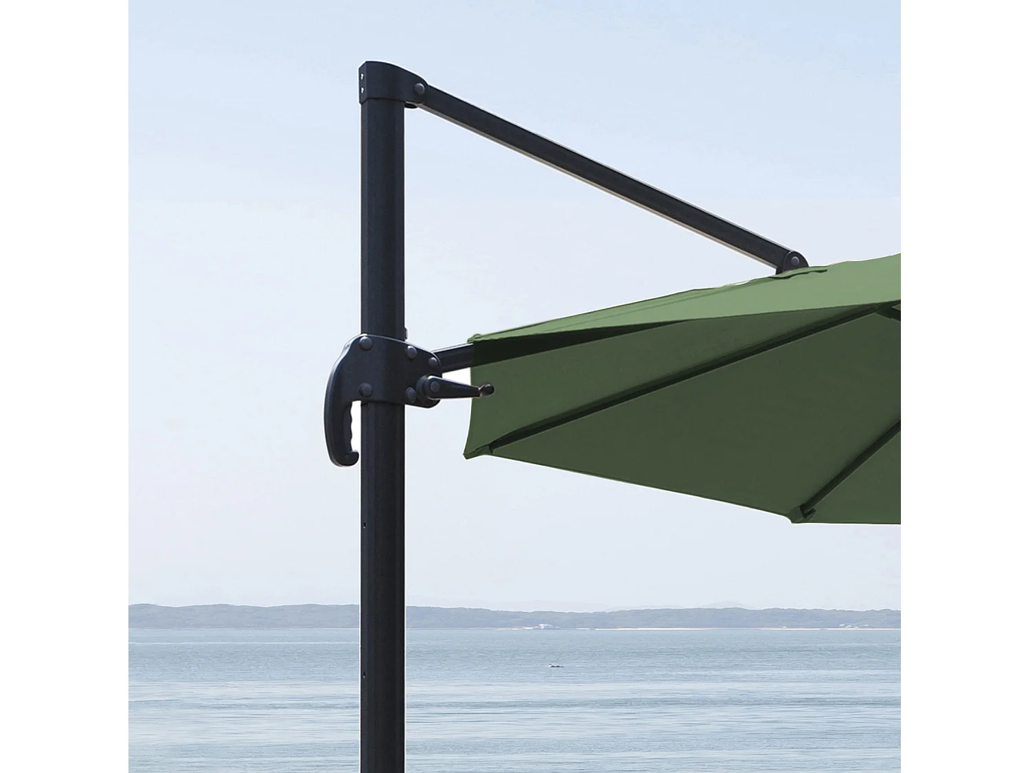 Parasol déporté rond