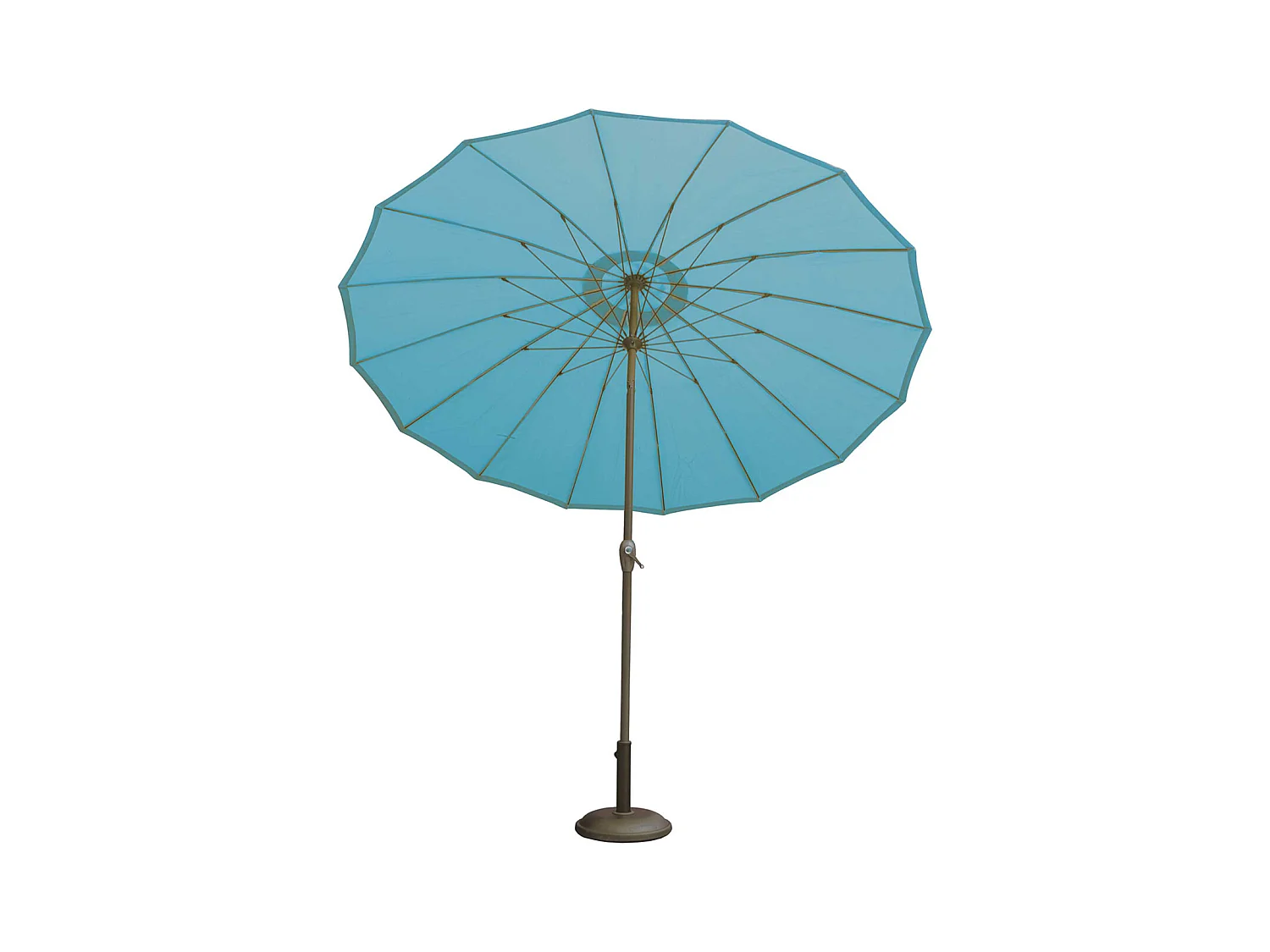 Parasol à effet parapluie composé de 16 baleines