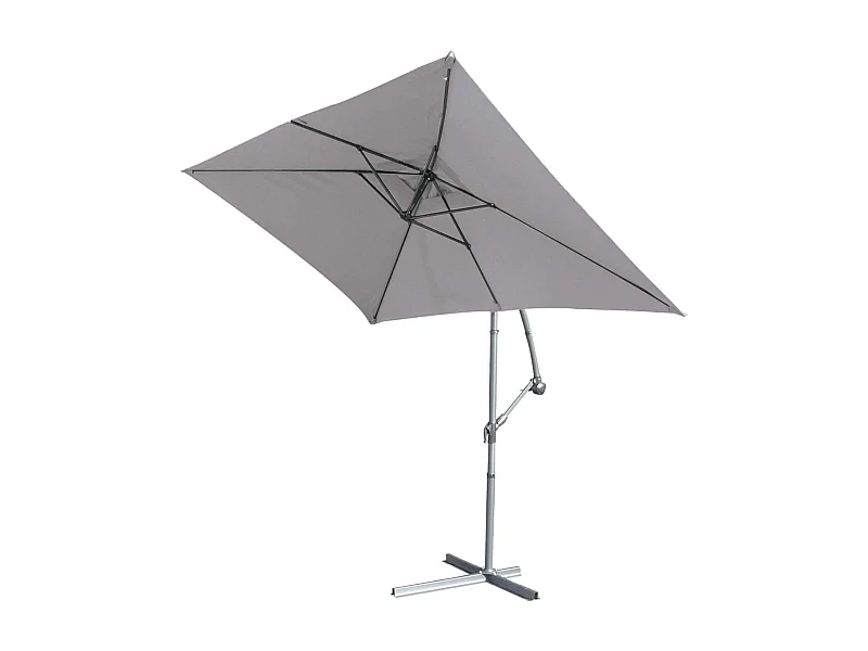 Parasol estructura de metal con pie desviado 3 x 2 m