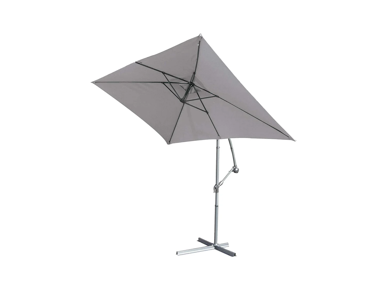 Parasol Structure Métal à Pied Déporté 3 x 2 m