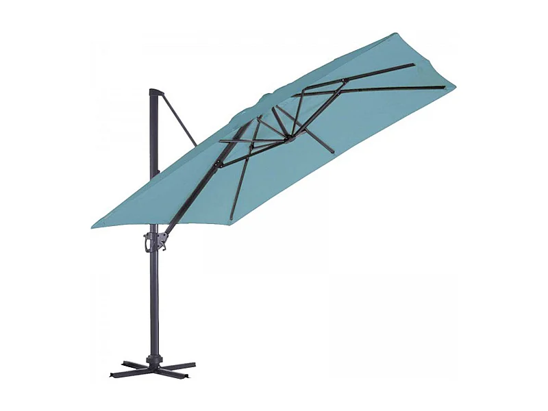 Parasol en Aluminium à Pied Déporté de 3 x 3 m