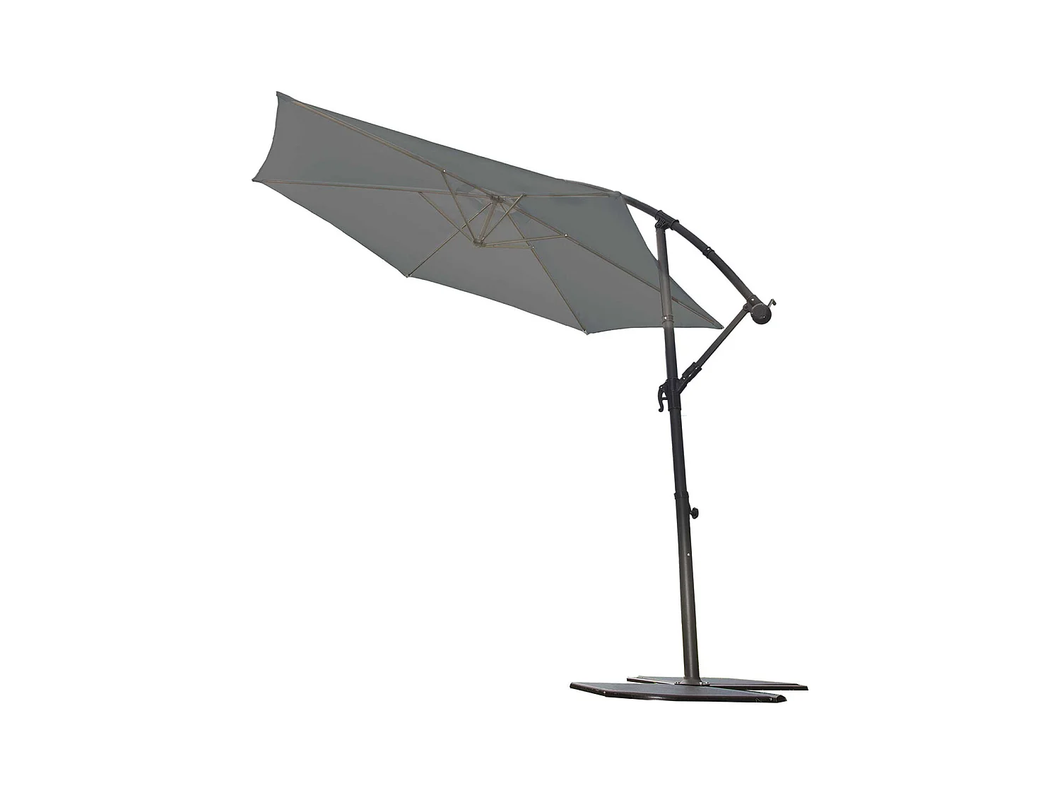 Parasol Ø 3 m Mat Déporté à Manivelle