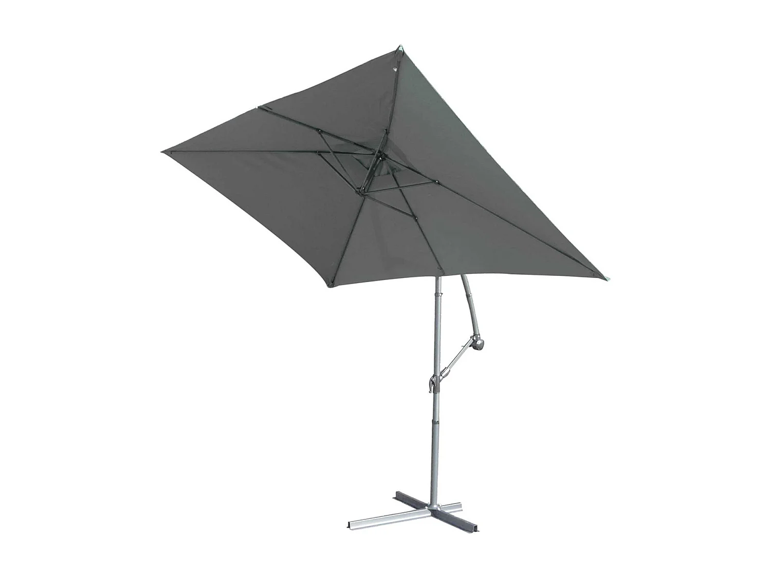 Parasol Structure Métal à Pied Déporté 3 x 2 m