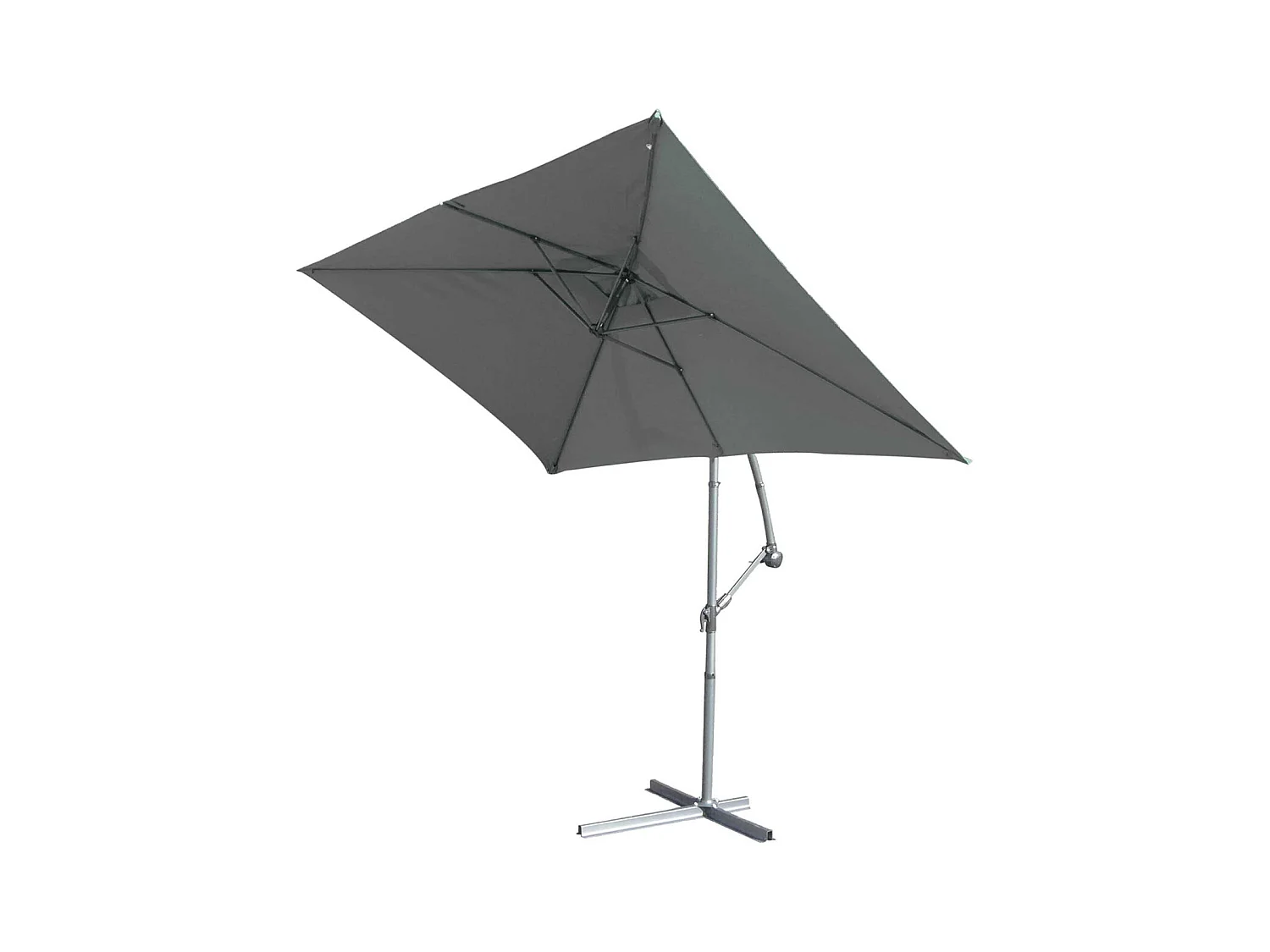 Parasol Structure Métal à Pied Déporté 3 x 2 m