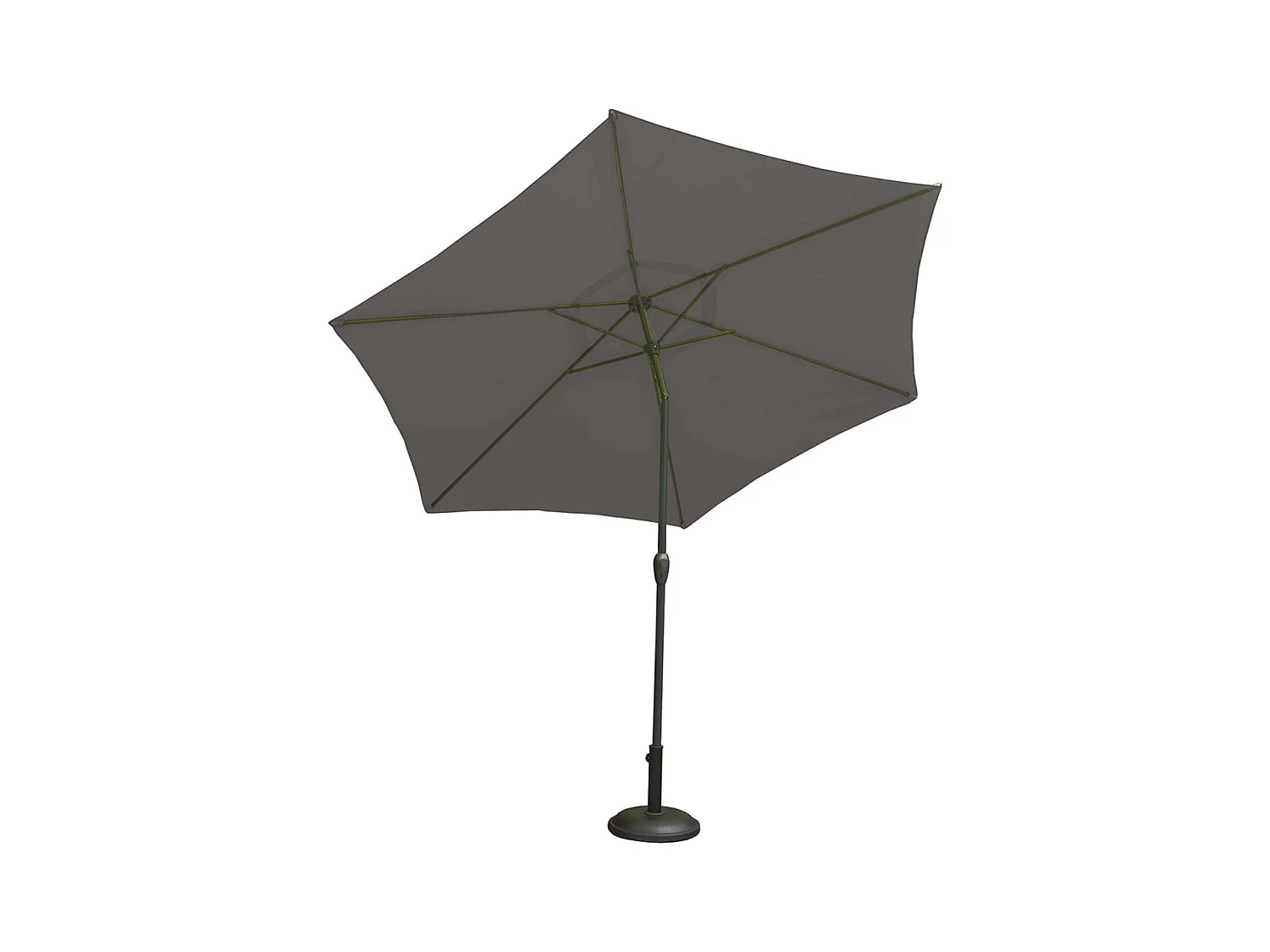 Parasol Centré et Inclinable Ø 3 m en Aluminium