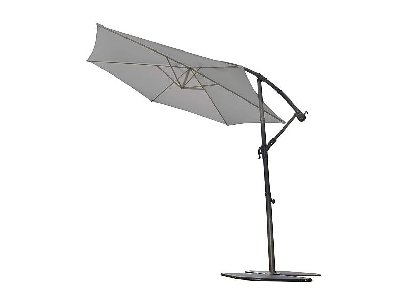 Parasol Ø 3 m Mat Déporté à Manivelle