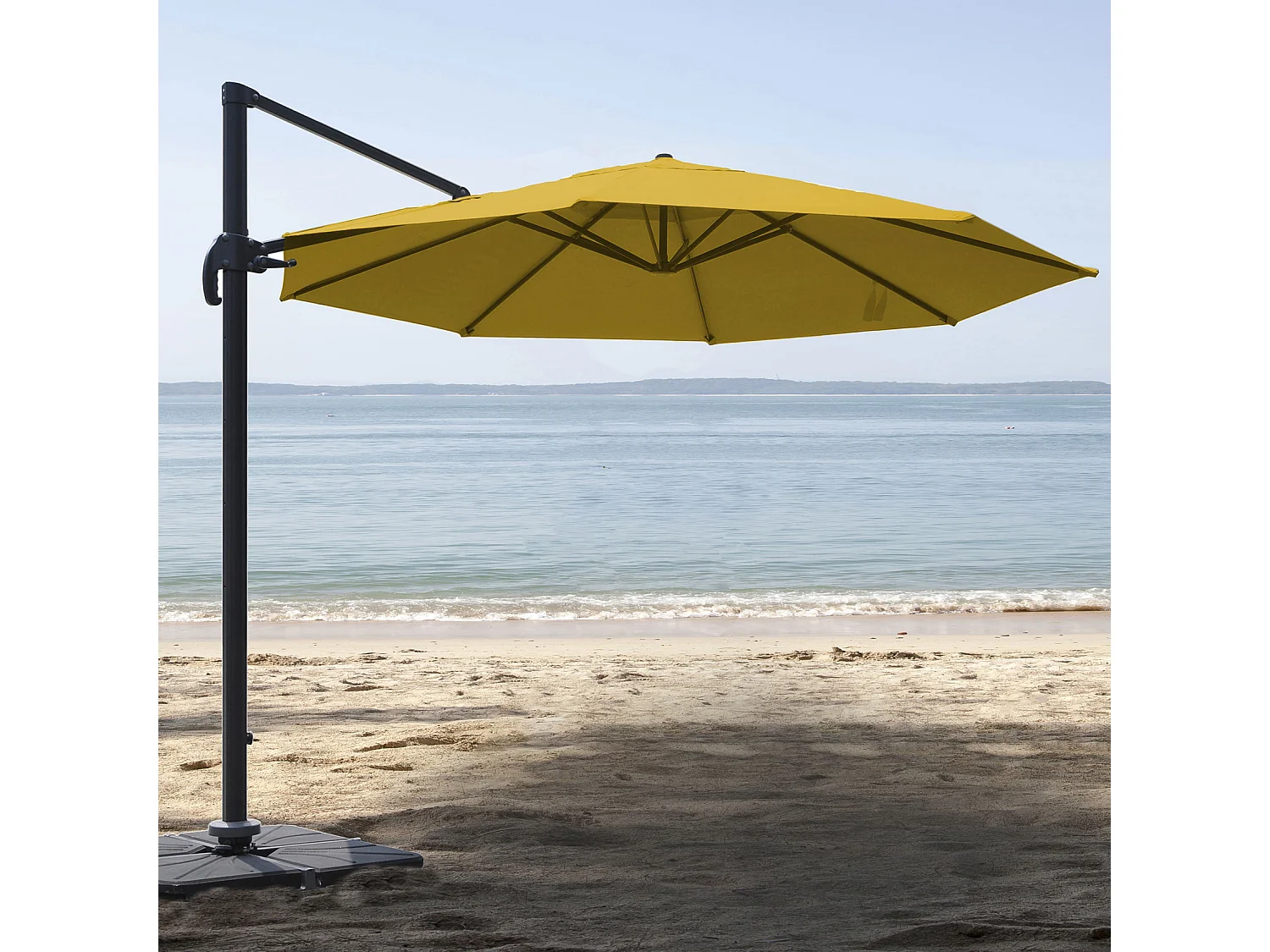 Parasol déporté rond