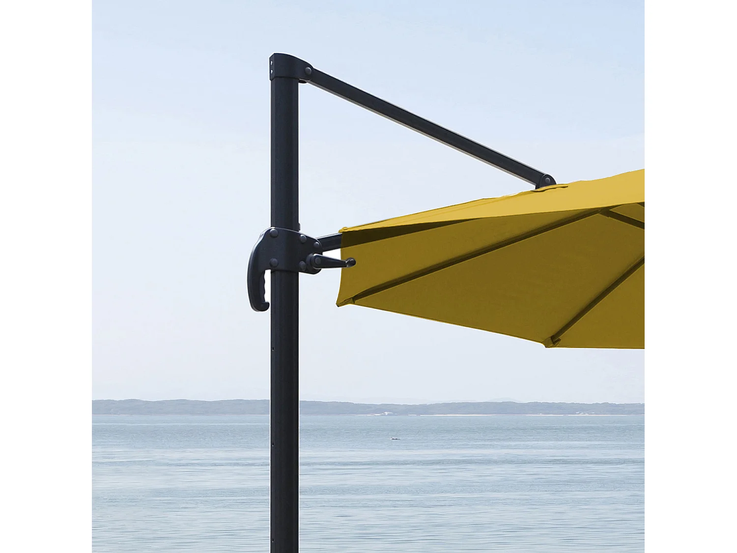 Parasol déporté rond