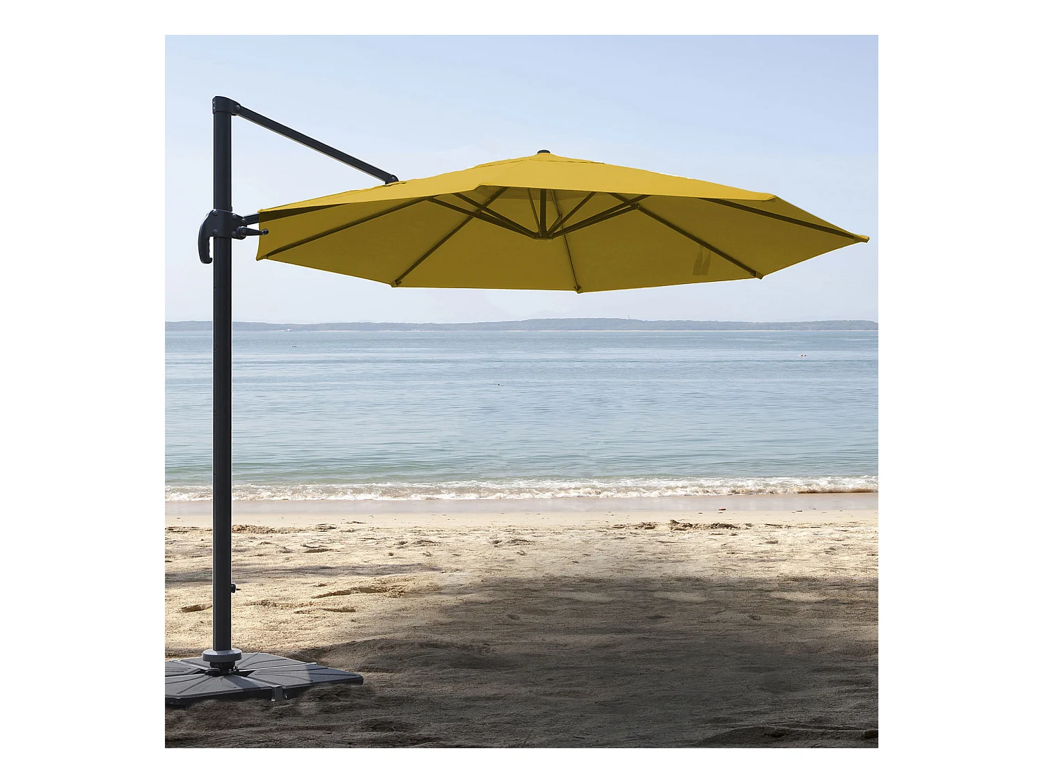 Parasol déporté rond