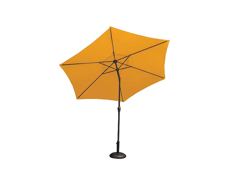 Parasol centrado y reclinable Ø 3 m en aluminio