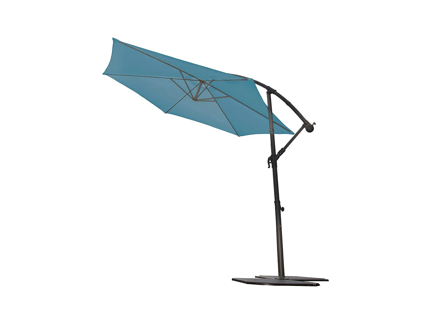 Parasol Ø 3 m Mat Déporté à Manivelle