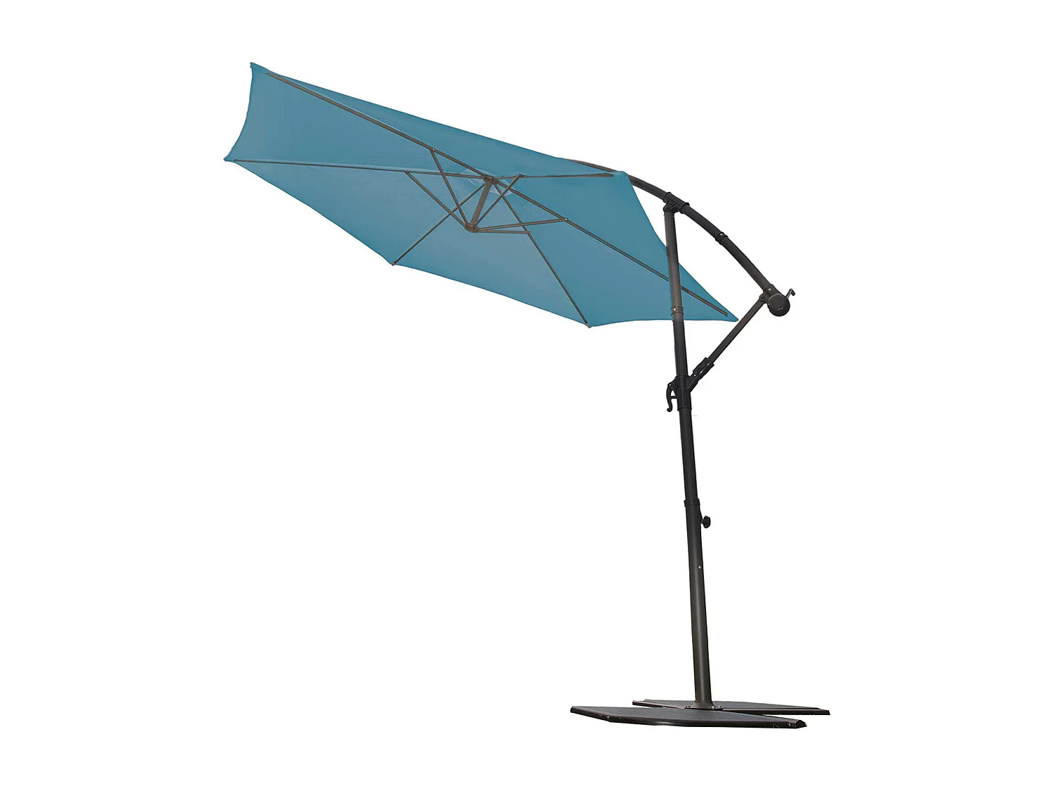 Parasol Ø 3 m Mat Déporté à Manivelle
