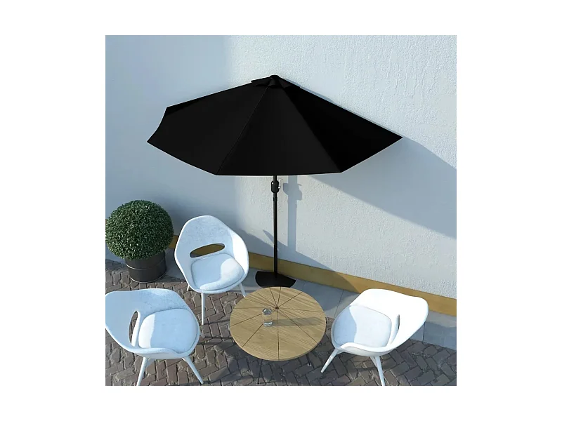 Parasol de balcon mât en aluminium
