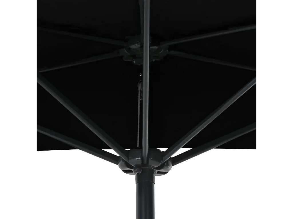 Parasol de balcon mât en aluminium