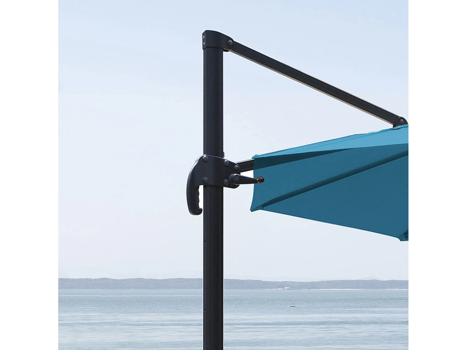 Parasol déporté rond