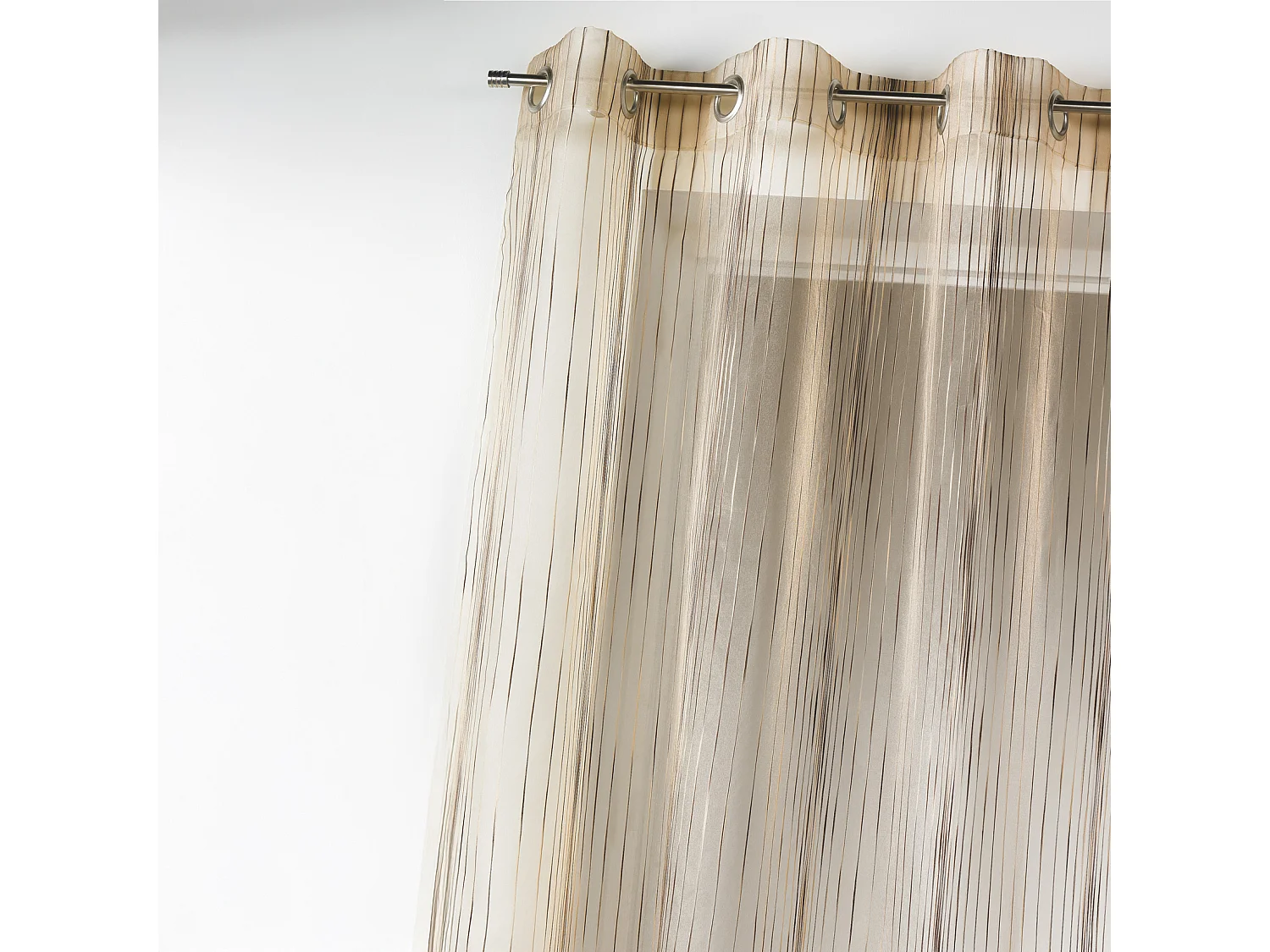 Voilage en organza multicolore tissé