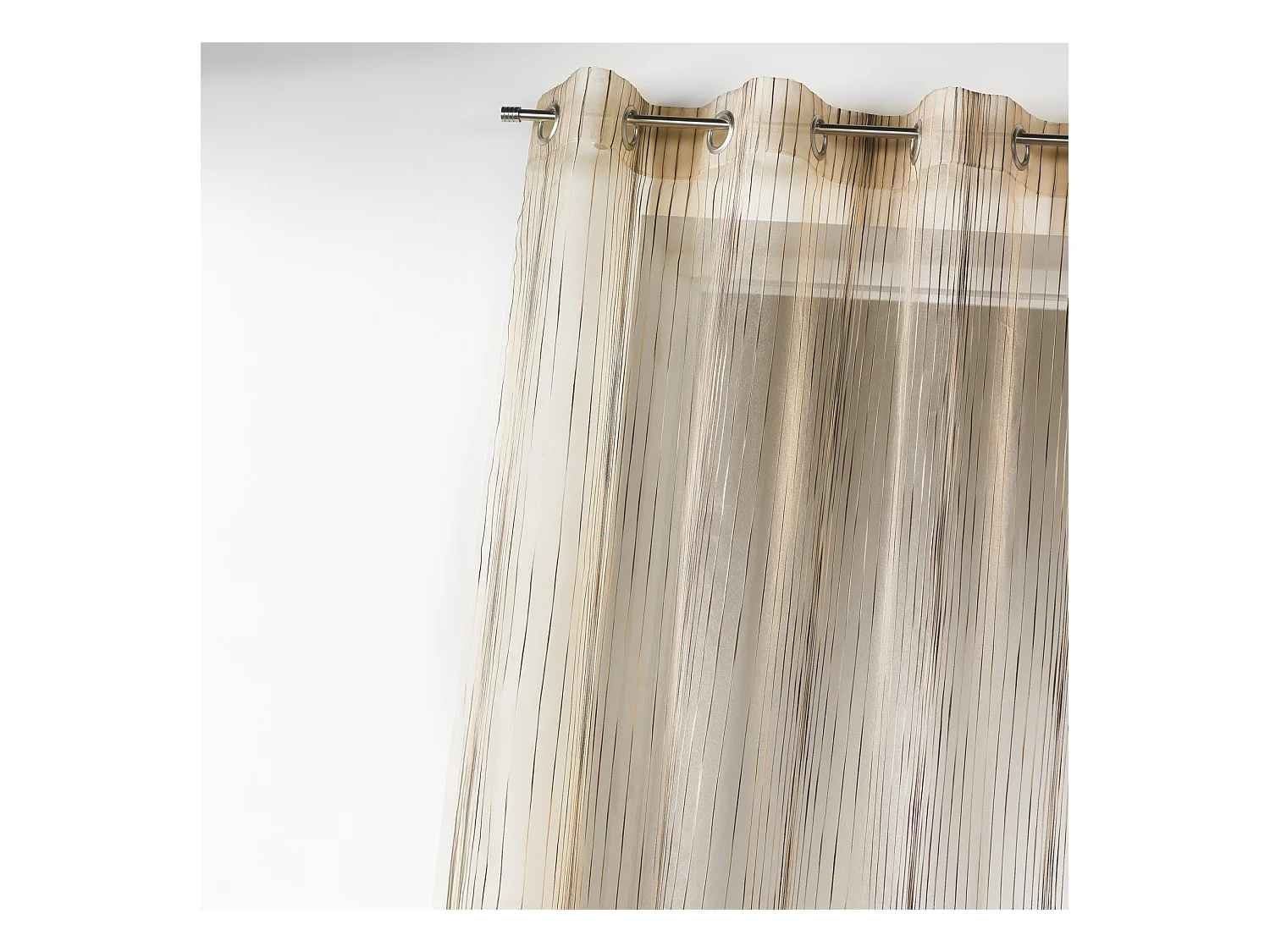 Voilage en organza multicolore tissé