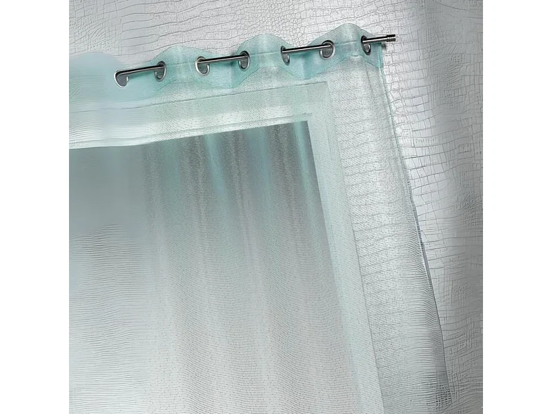 Voilage organza à fines rayures horizontales