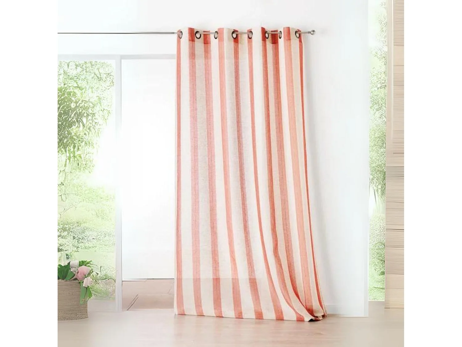 Voilage Fantaisie avec des Rayures Verticales
