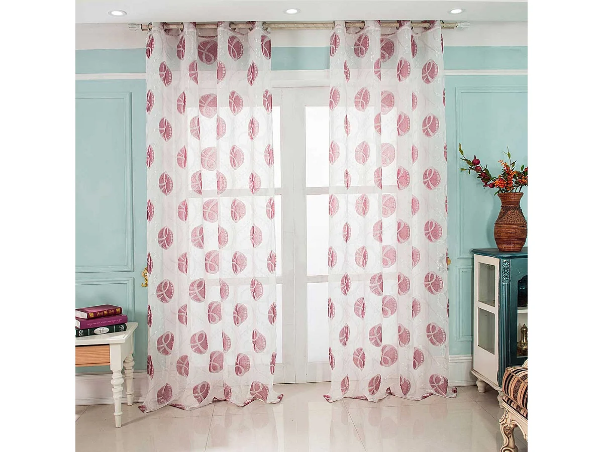 Paire de Voilages "Coquillages"