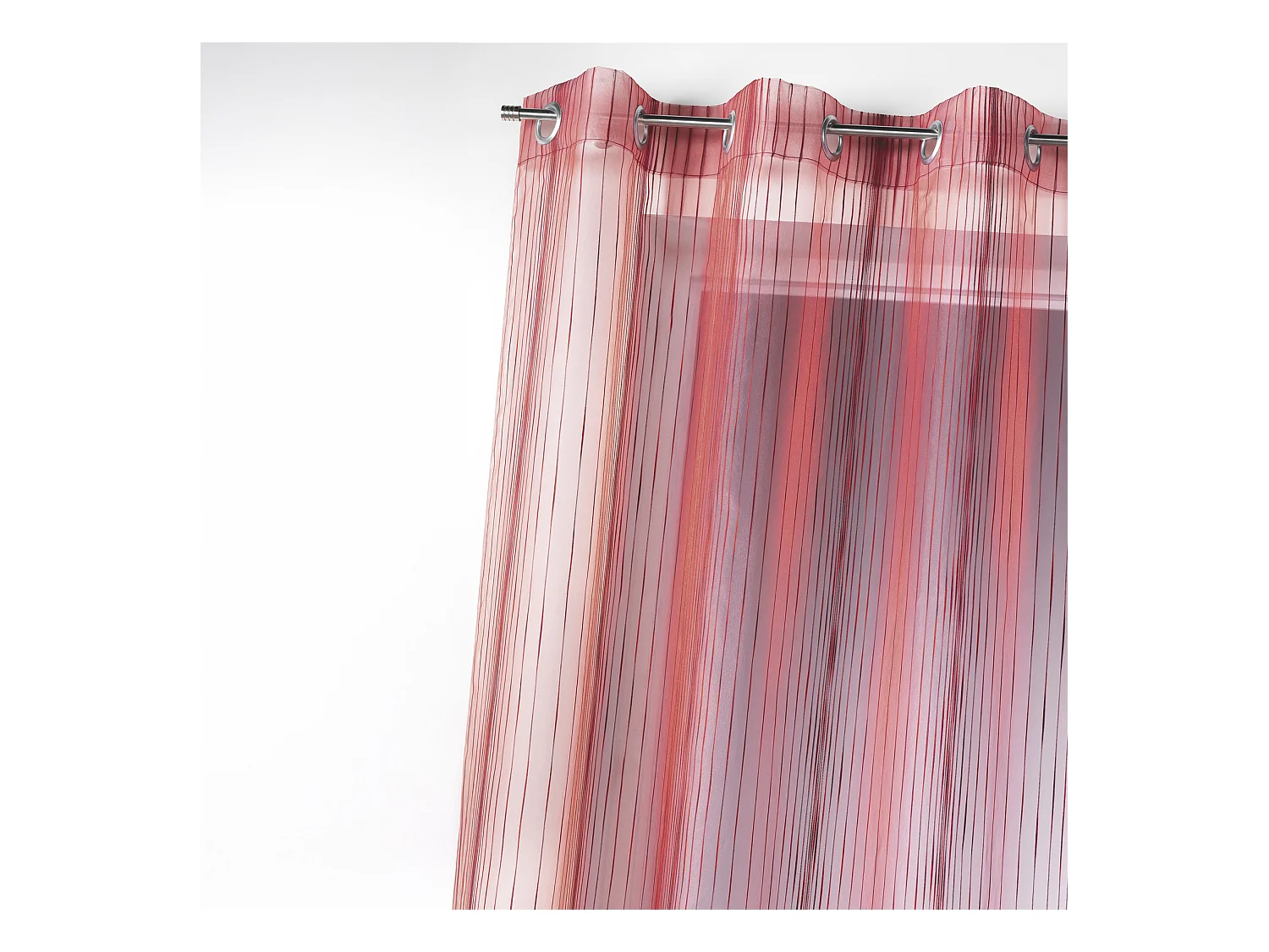 Voilage en organza multicolore tissé