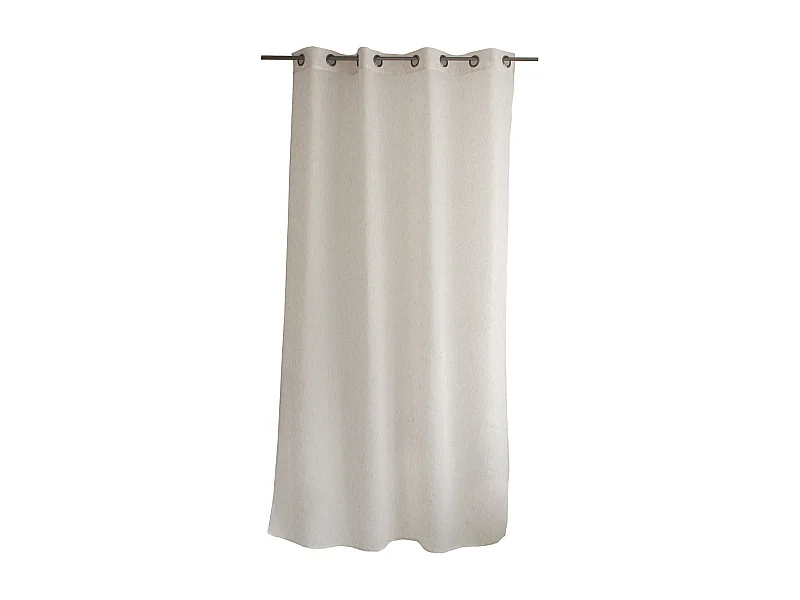 Rideau Voilage à Œillets "Louna" 140x240cm Écru
