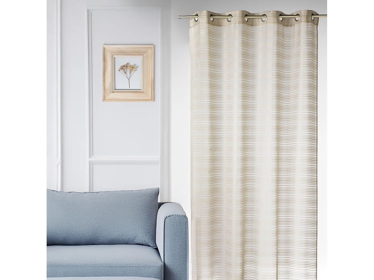 Visillo fantasía rayas horizontales "Joyeux"