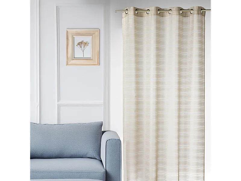 Visillo fantasía rayas horizontales "Joyeux"