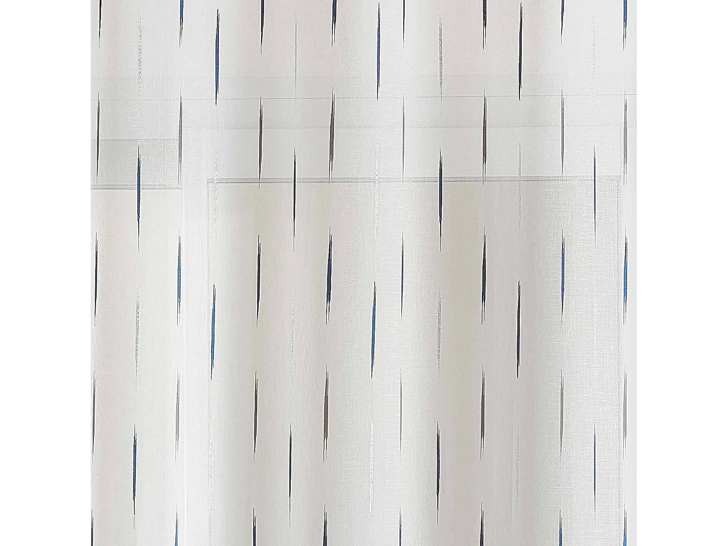 Cortina de estameña a rayas jacquard