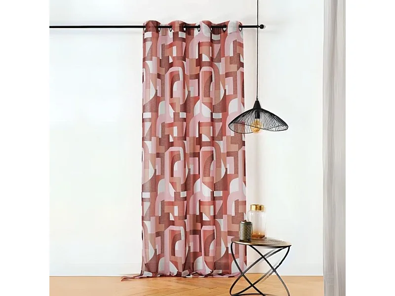 Voilage tamisant esprit seventies