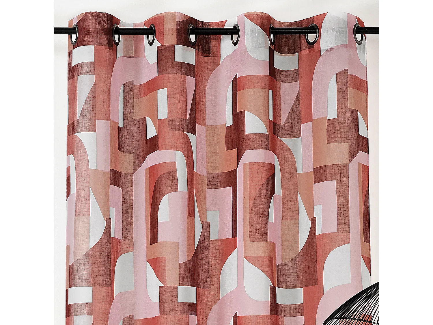 Voilage tamisant esprit seventies