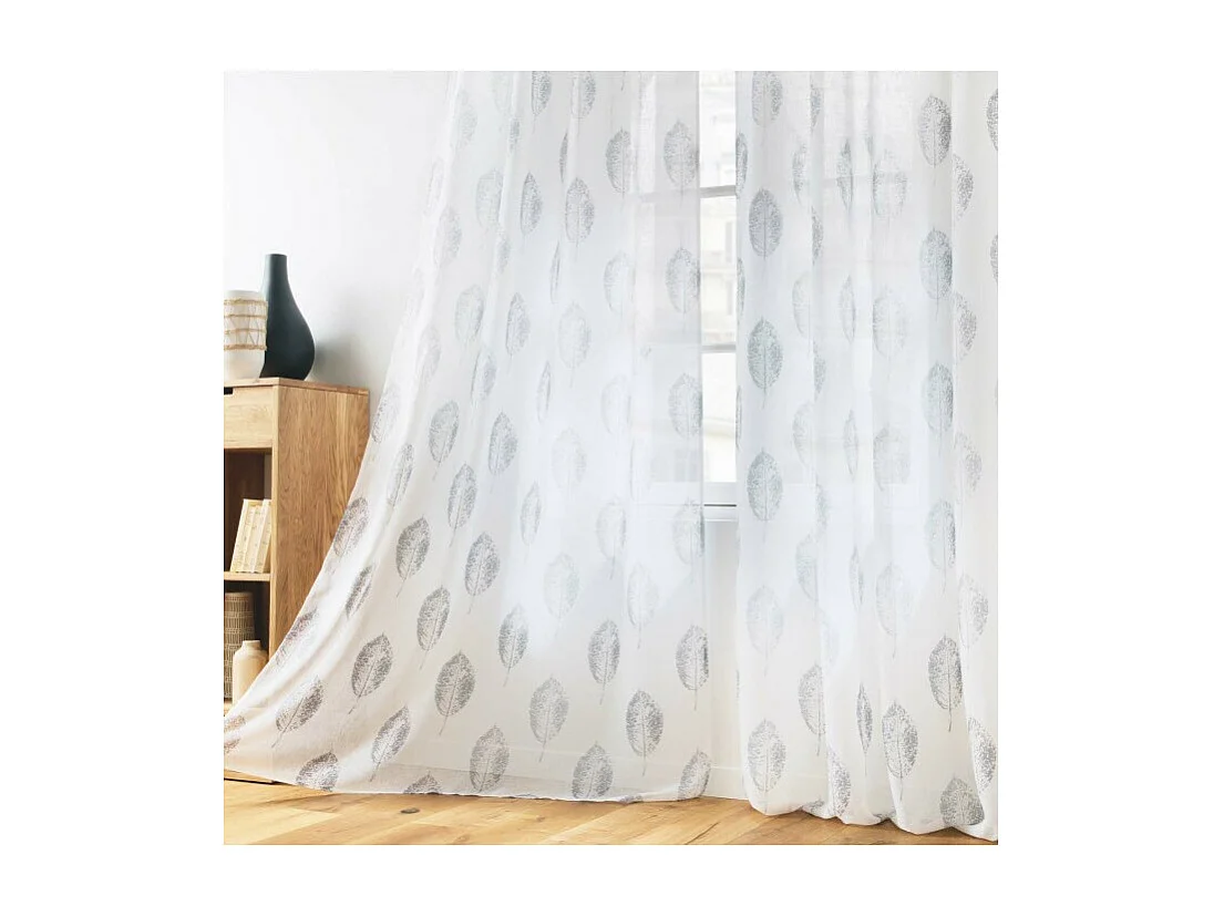 Rideau Voilage à Œillets "Indila" 140x240cm Blanc