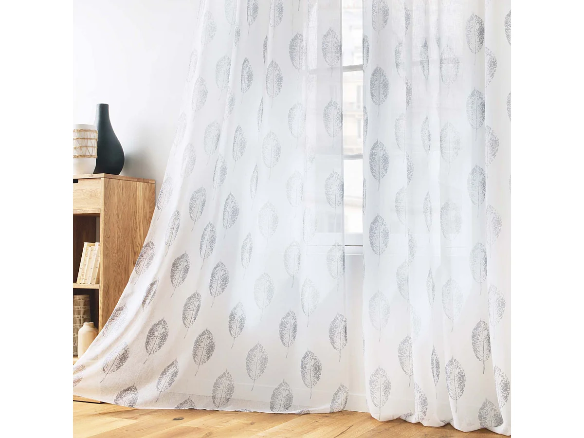 Rideau Voilage à Œillets "Indila" 140x240cm Blanc