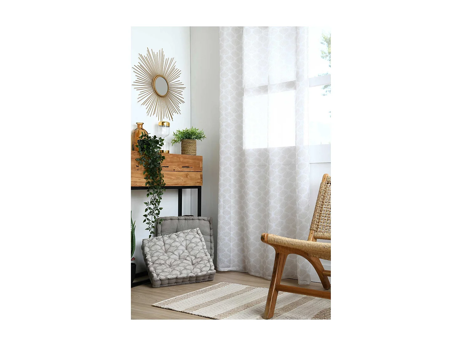 Voilage aux impressions art déco