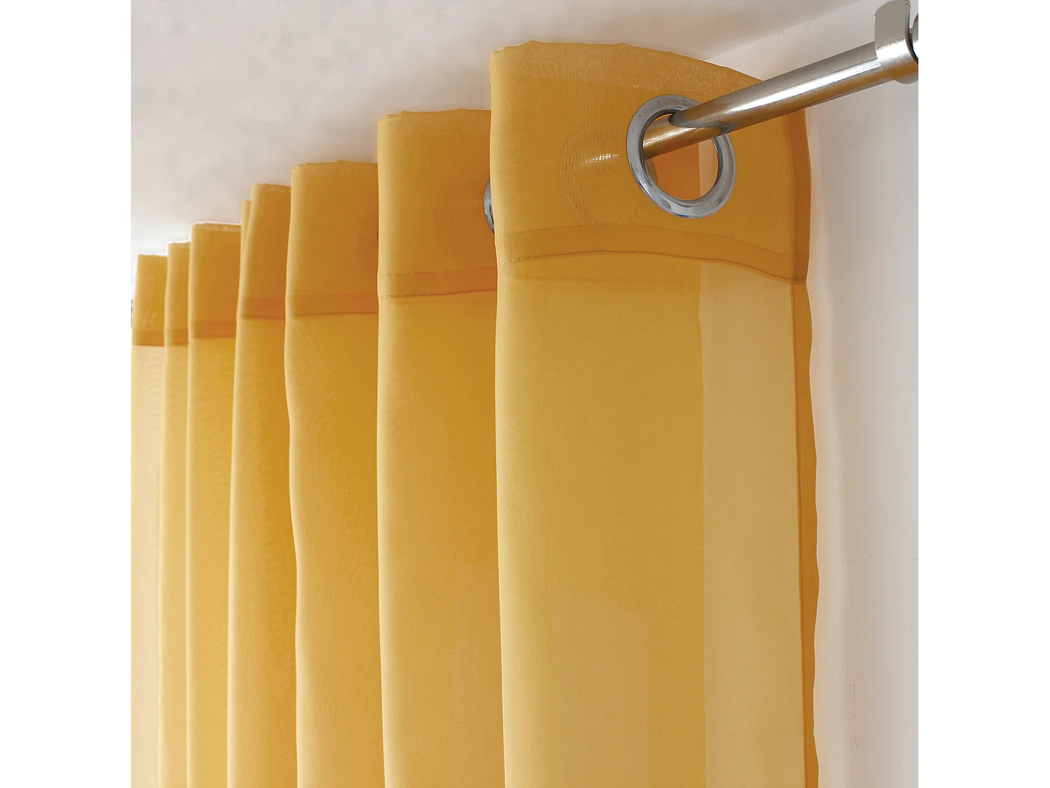 Einfarbiges Vorhang mit Ösen