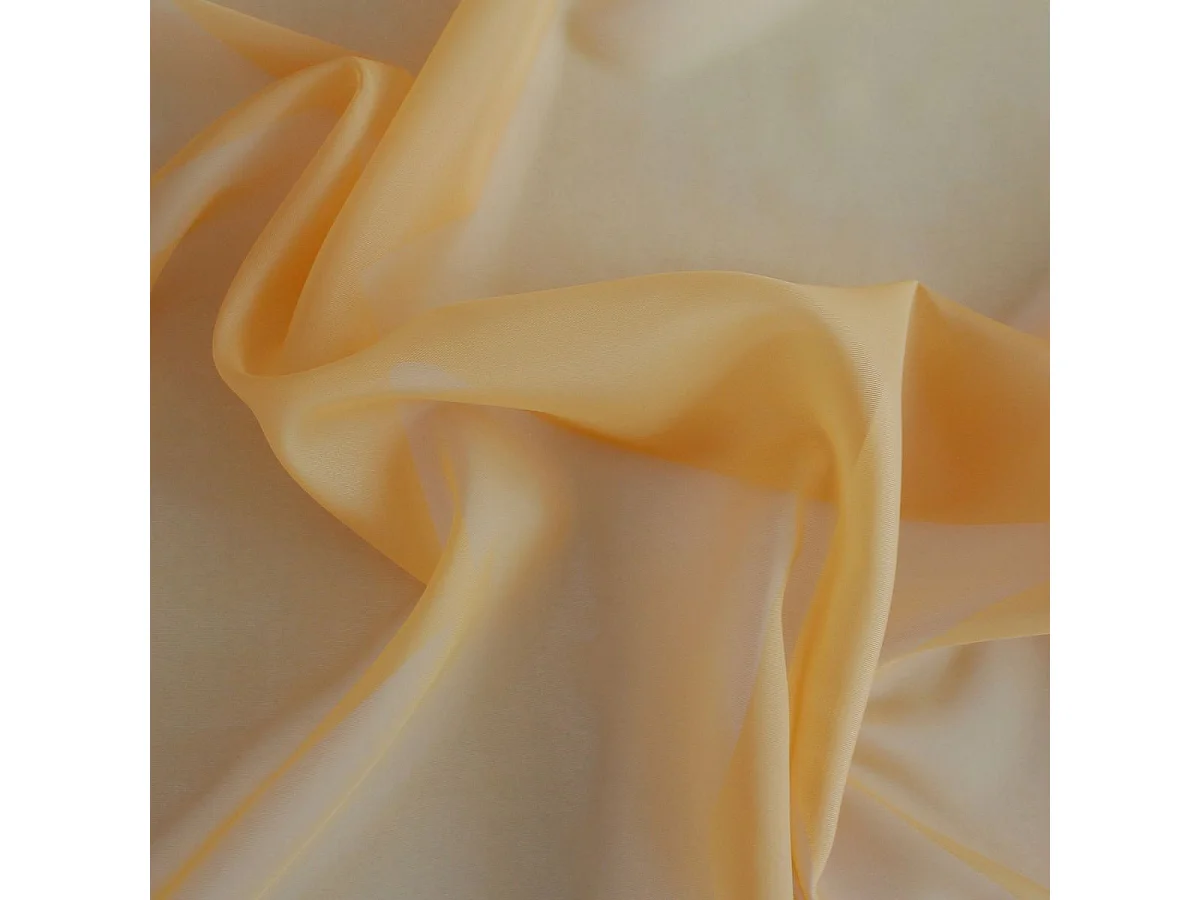 Rideau Voilage à Œillets "Basic" 140x240cm Moutarde