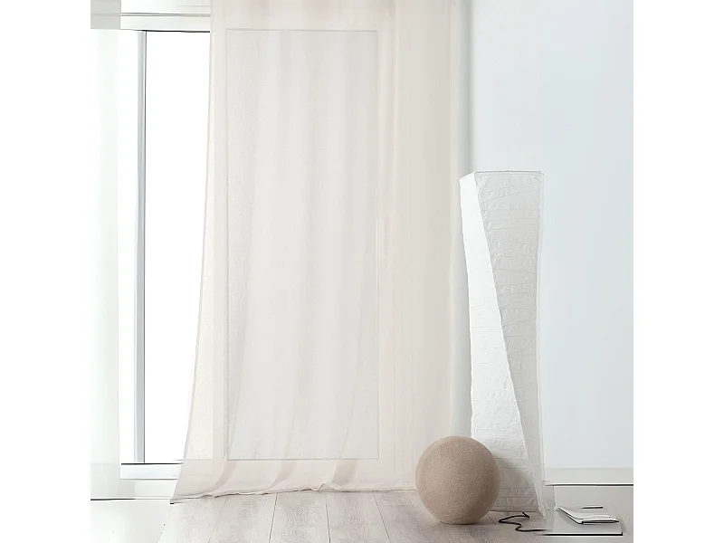 Halbtransparenter Vorhang aus Poly/Leinen